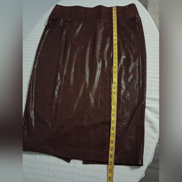 NEW! Melissa McCarthy Seven7 Print Faux Suede Pencil Skirt Size 1X - Picture 8 of 12